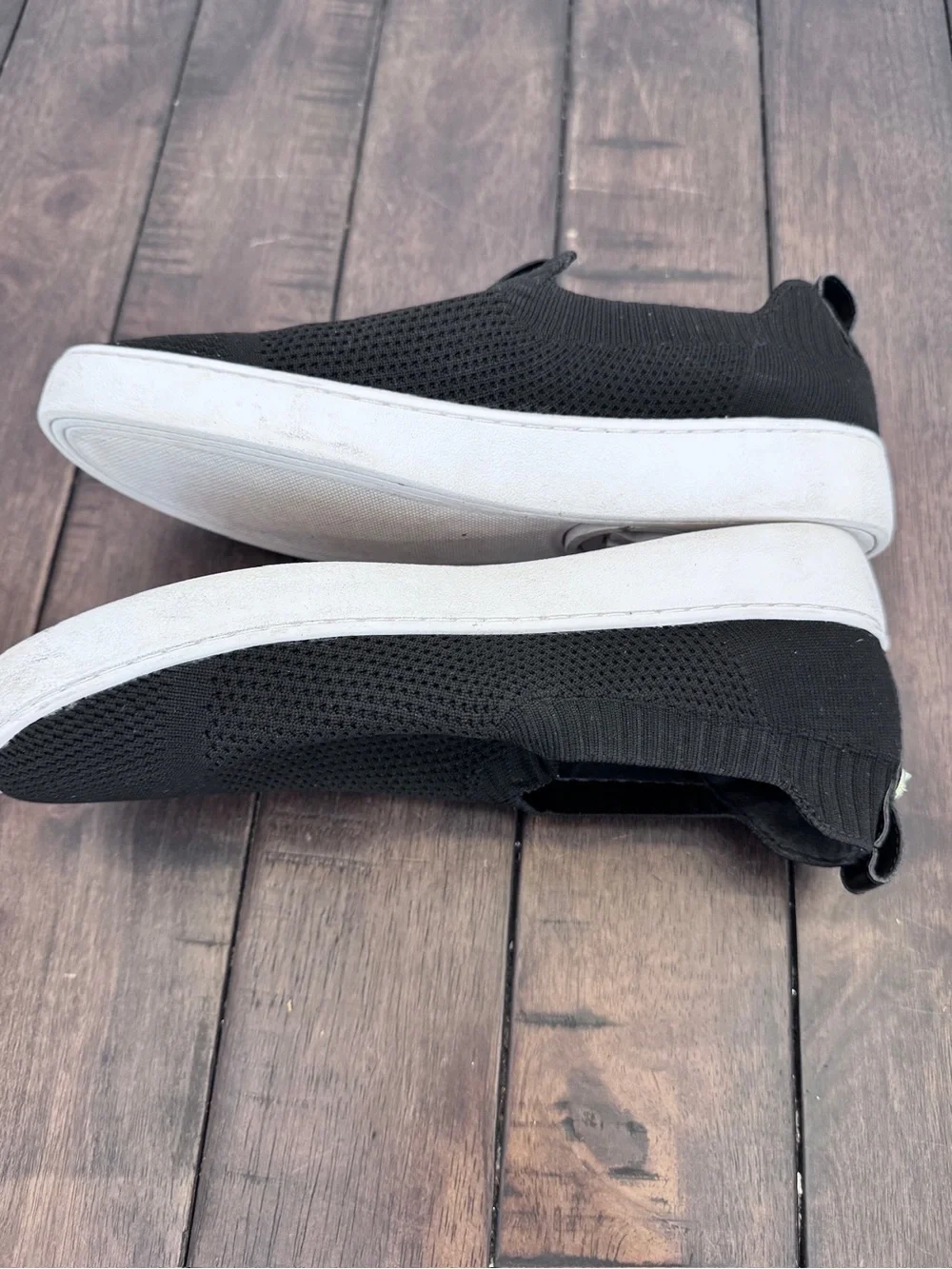 Michael Kors Juno Women's Knit Slip-On Sneaker Shoe Women’s 8 Black Stretch